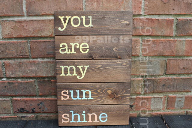 Wooden Sign Pallet Art