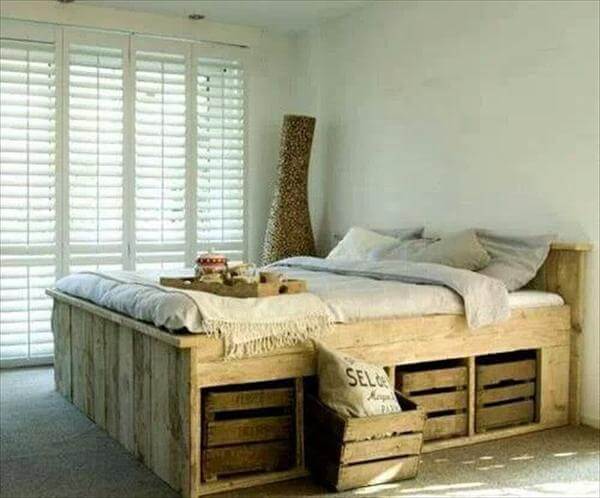 DIY 20 Pallet Bed Frame Ideas | 99 Pallets