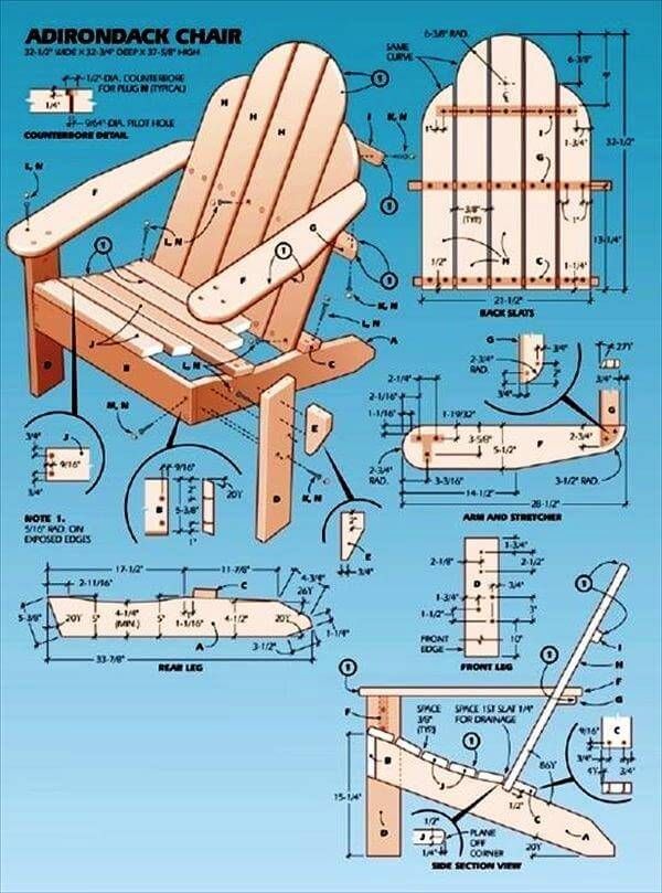 Simple Upcycled Pallet Adirondack Chair Instructions