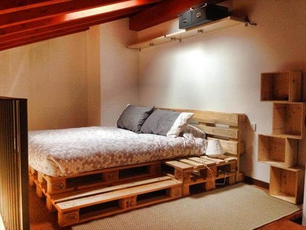 DIY Beds Made From Wooden Pallets | 99 Pallets