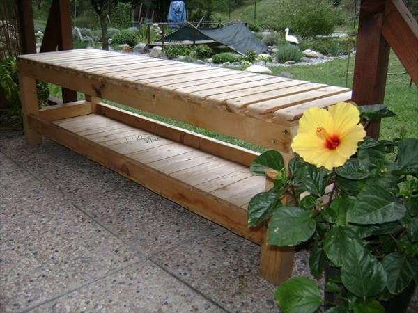 DIY Pallet Bench with Cushions | 99 Pallets