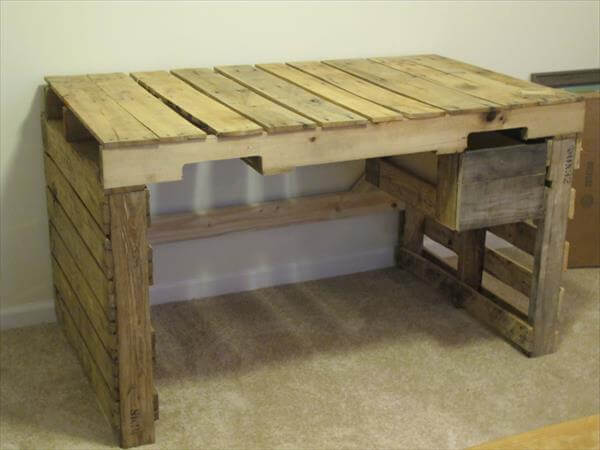 DIY Pallet Desk