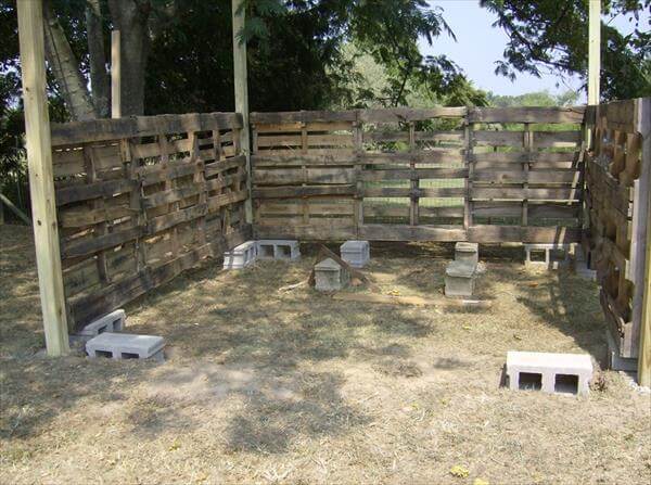  all perfectly and neatly gripped in the outer frame of pallet shed