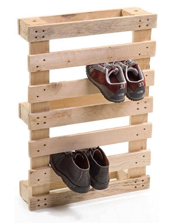 DIY Wooden Pallet Shoe Rack Plan | 99 Pallets