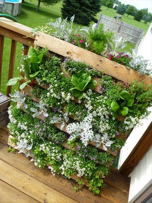 pallet garden planter
