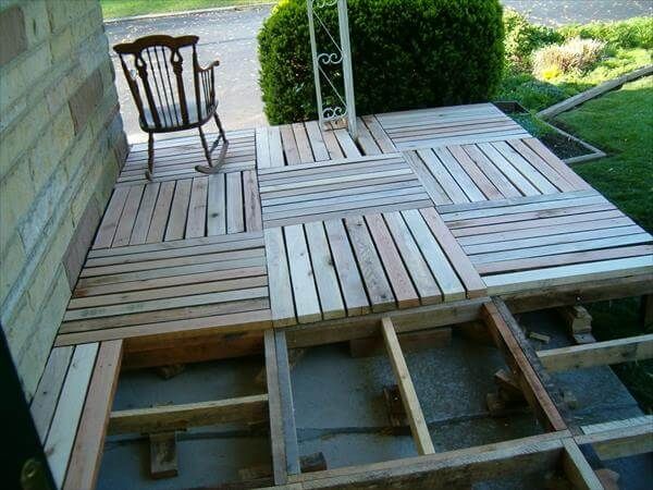 DIY Pallet Front Porch Remodeling Tutorial | 99 Pallets
