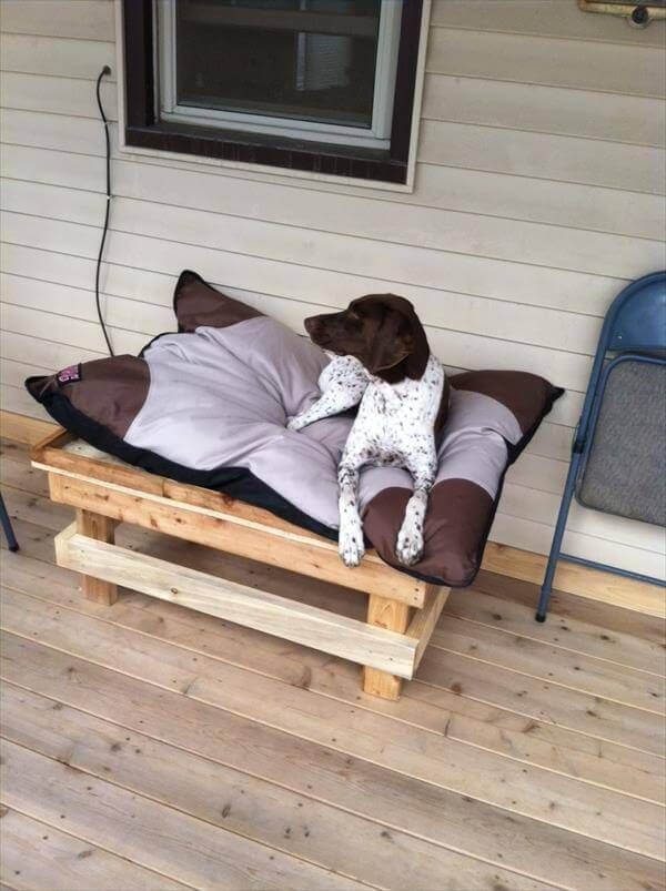 DIY Wood Pallet Dog Beds
