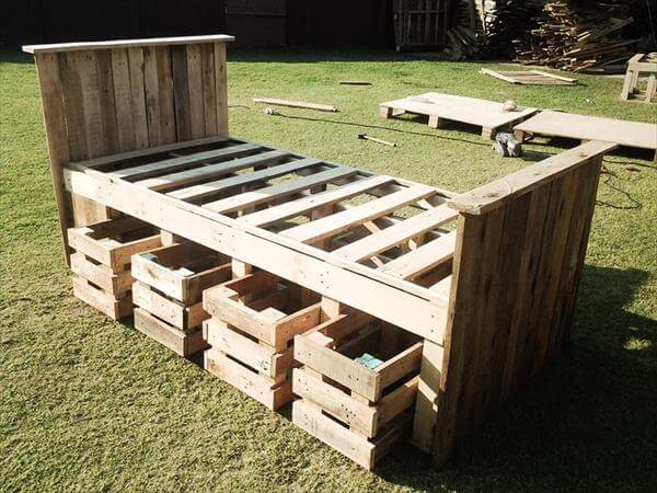 Pallet Bed Frame Design  99 Pallets