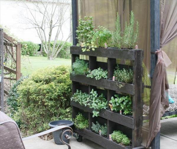 DIY Wood Pallet Herb Garden Tutorial | 99 Pallets