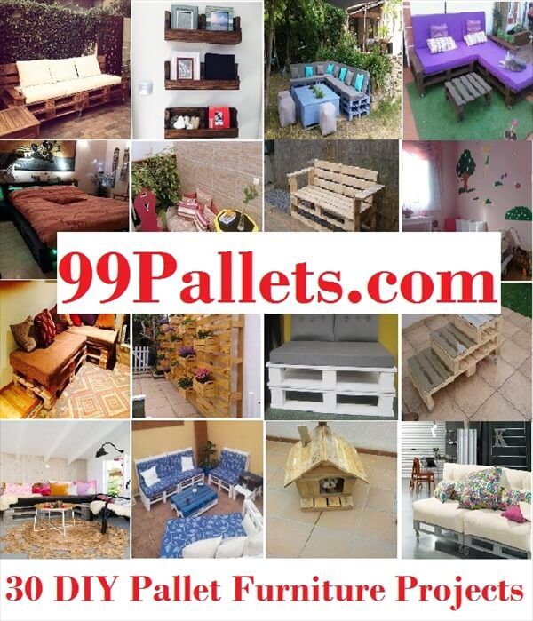 30 DIY Pallet Furniture Projects | 99 Pallets