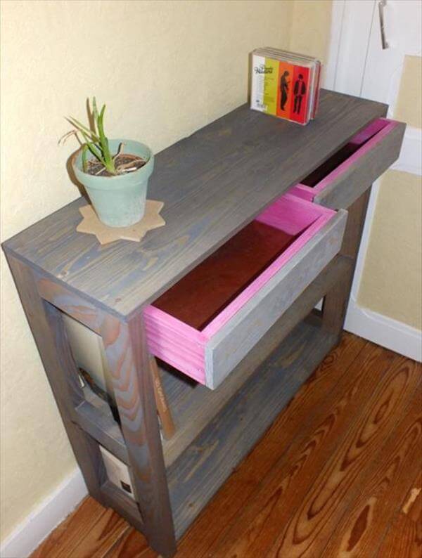 Pallet Entryway Table 99 Pallets