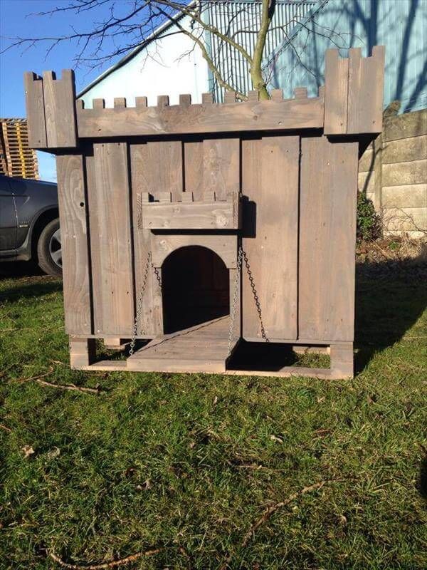  support which also adds a great metal touch to our wooden dog house