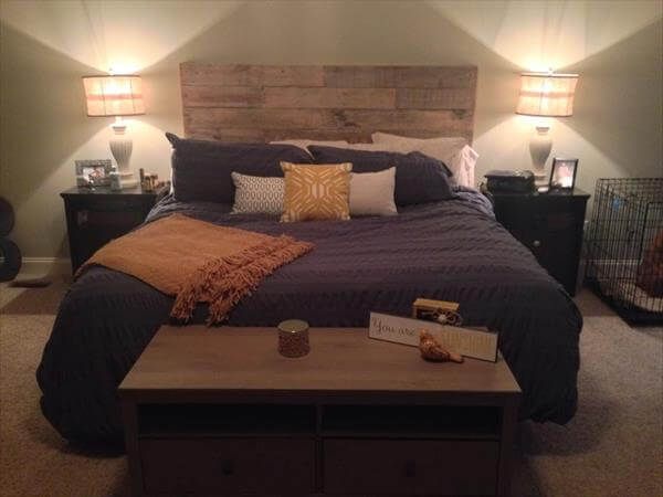 headboard » Yourself Wood Do out wood it Headboard  » Diy diy Pallet of Home used