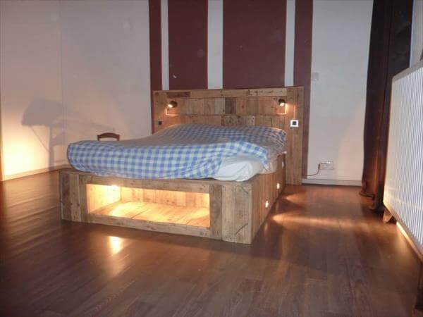 diy pallet bed frame with lights diy pallet bed with lights 99 pallets diy pallet bed frame with lights diy pallet bed with lights 99 pallets