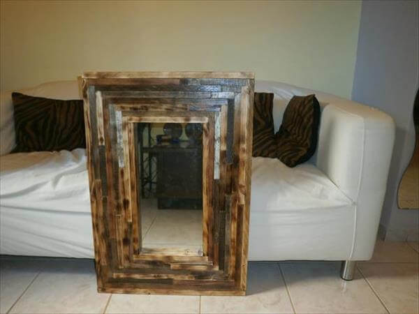 DIY Pallet Wall Mirror Ideas | 99 Pallets