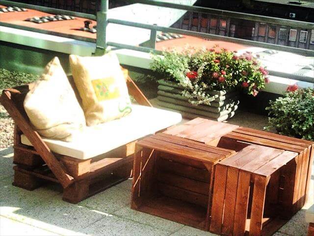 Furniture Made From Pallets diy pallet terrace furniture | 99 pallets Furniture Made From Pallets diy pallet terrace furniture | 99 pallets