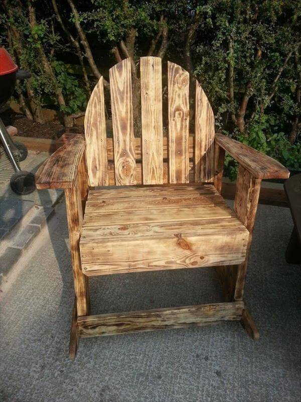 This amazing handmade chair replicate that Adirondack style of chair