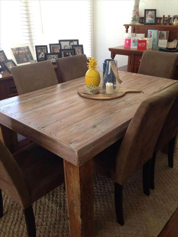  table pallet dining table with reclaimed legs diy pallet coffee table