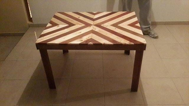 Chevron Pallet Coffee Table pallet coffee table / outdoor dining table | 99 pallets Chevron Pallet Coffee Table pallet coffee table / outdoor dining table | 99 pallets