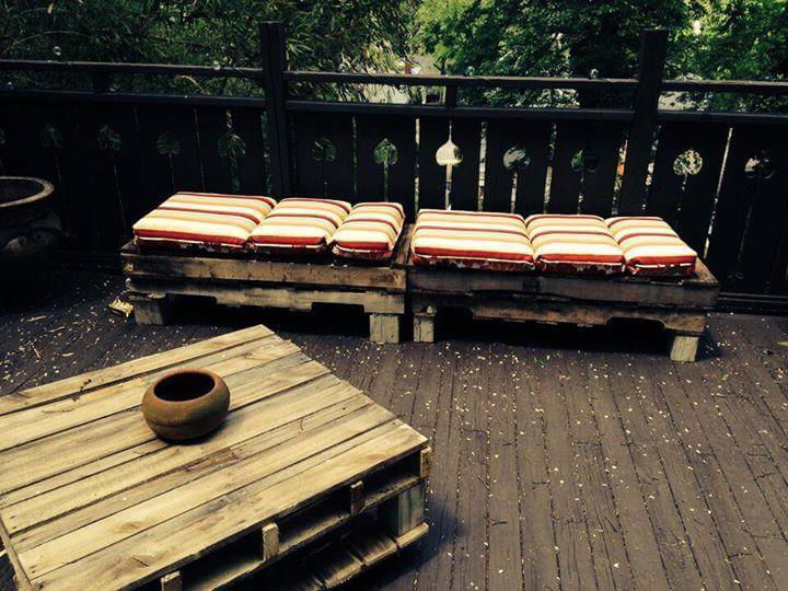 Rustic Patio Furniture Made Of Pallets 99 Recycled Pallet Patio Furniture
