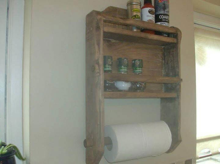 diy roll out spice rack diy pallet kitchen spice rack and roll holder 99 pallets diy roll out spice rack diy pallet kitchen spice rack and roll holder 99 pallets