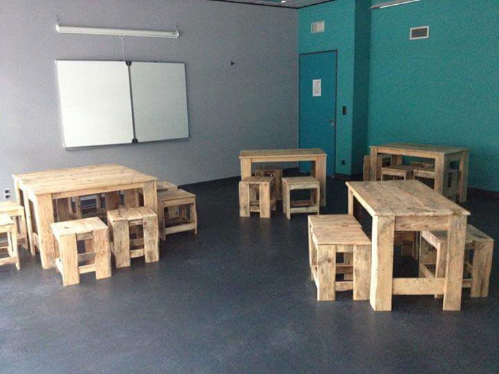 DIY Pallet Classroom Furniture Built to Last 99 Pallets