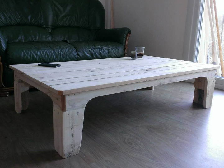DIY Pallet White Coffee Table | 99 Pallets