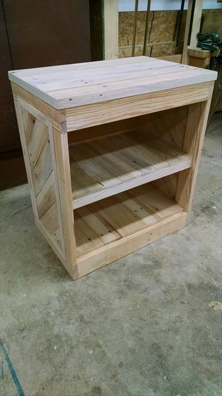 DIY Pallet Nightstand or Side Table | 99 Pallets