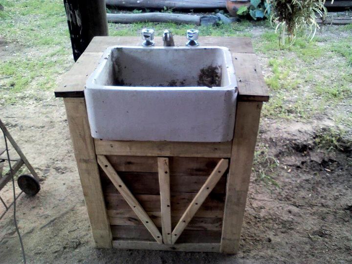 Making A Bathroom Vanity Out Of Pallets
