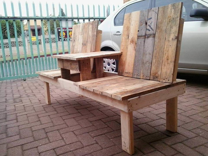 Pallet Double Chair Bench Design | 99 Pallets