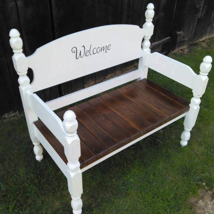 diy bench from headboard headboard and pallet bench diy bench from headboard headboard and pallet bench