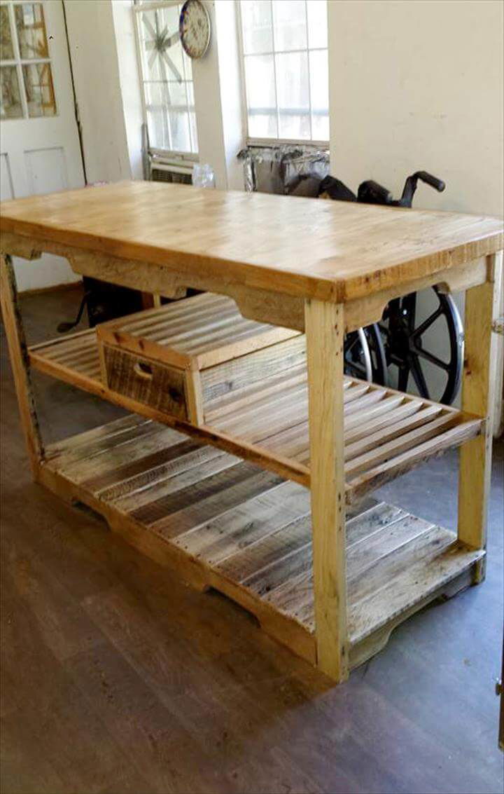 Multipurpose Wooden Pallet Console Table 99 Pallets