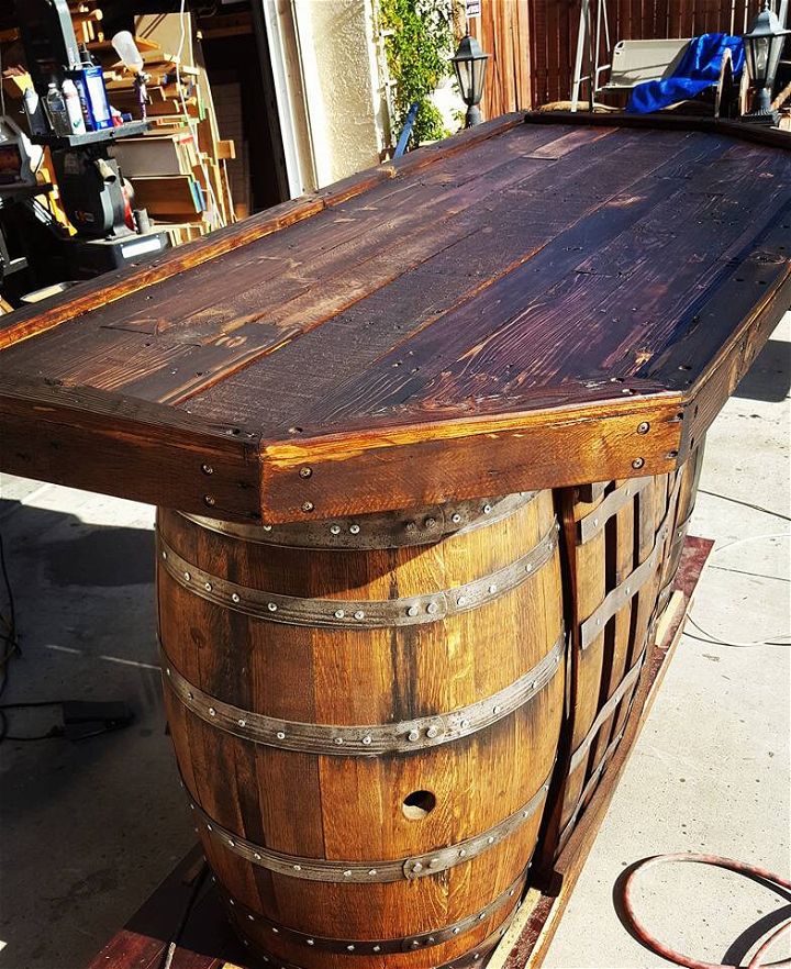 Wood Pallet and Old Barrel Bar | 99 Pallets