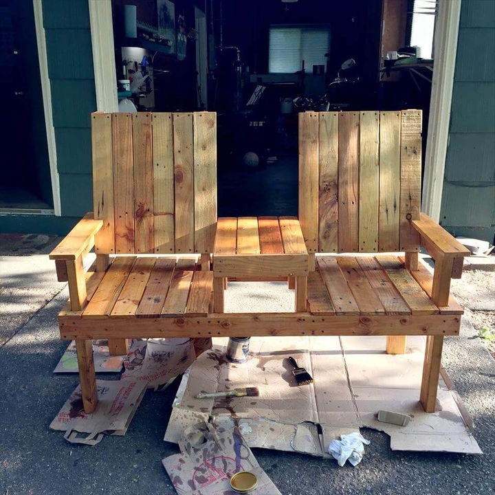 Pallet Double Chair for Lounge