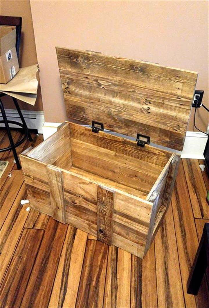 toy chest made from pallets