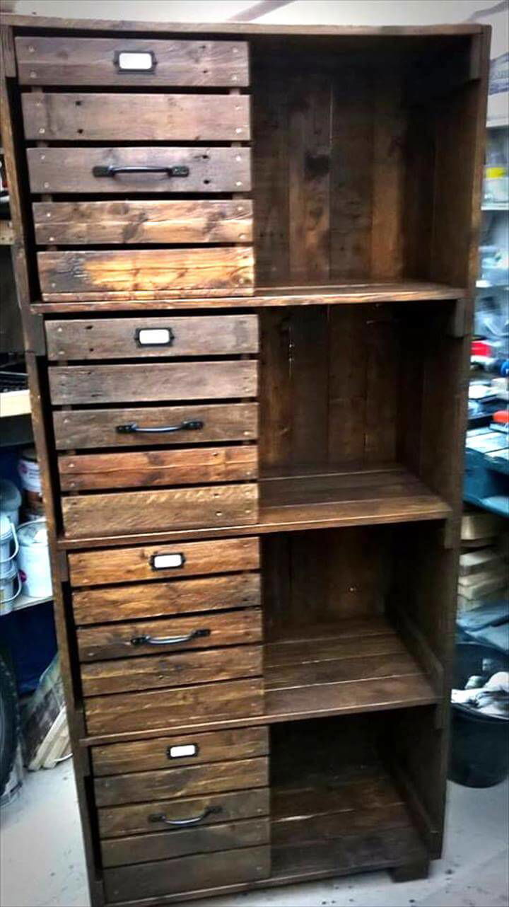 Pallet Chest of Drawers / Bookcase / Cabinet