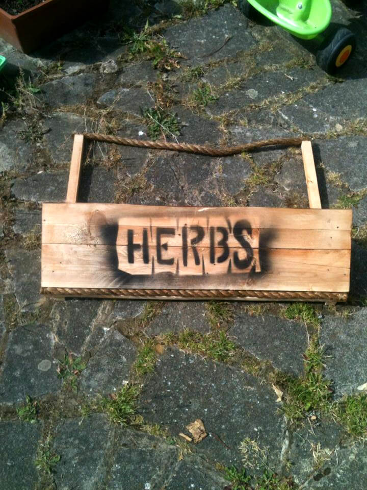 Pallet Wall Hanging Herb Planter | 99 Pallets