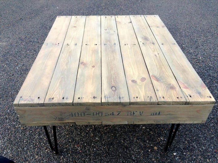 wooden pallet coffee table