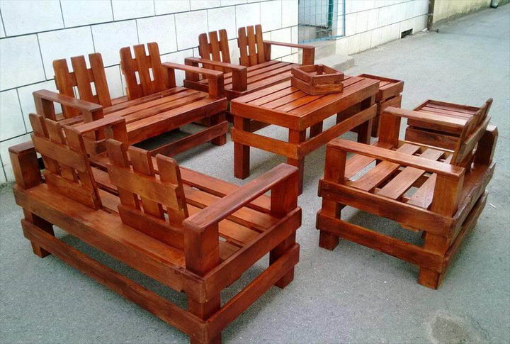 pallet outdoor furniture for seating