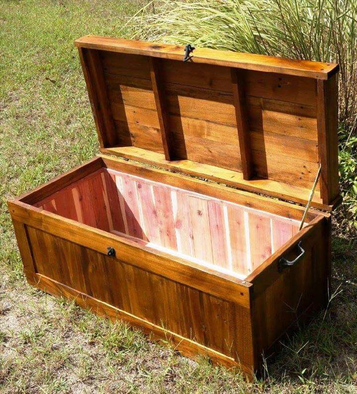 DIY Upcycled Pallet Chest 99 Pallets