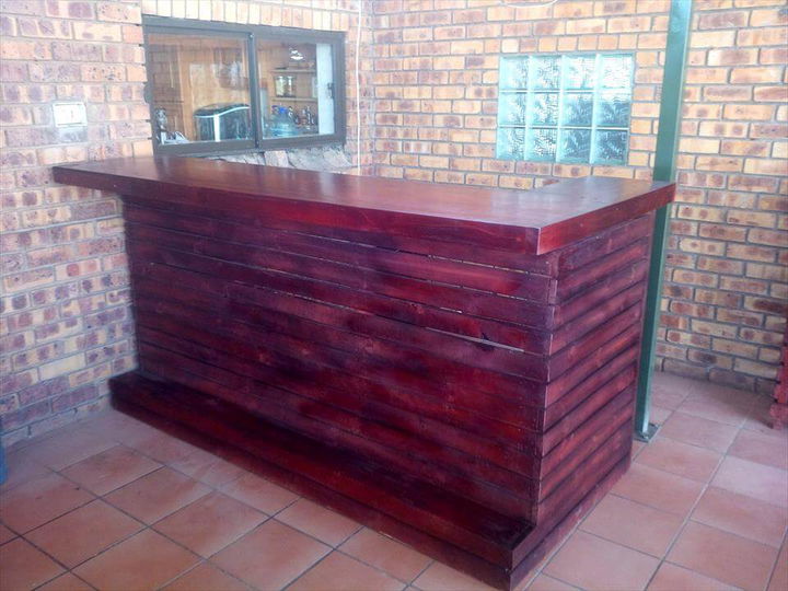 diy pallet bar table