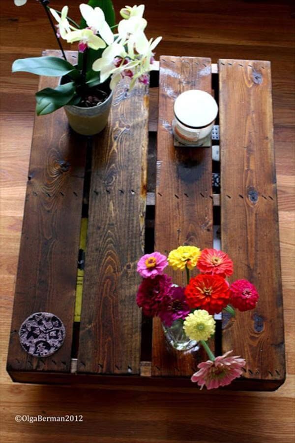 coffee table out of pallets