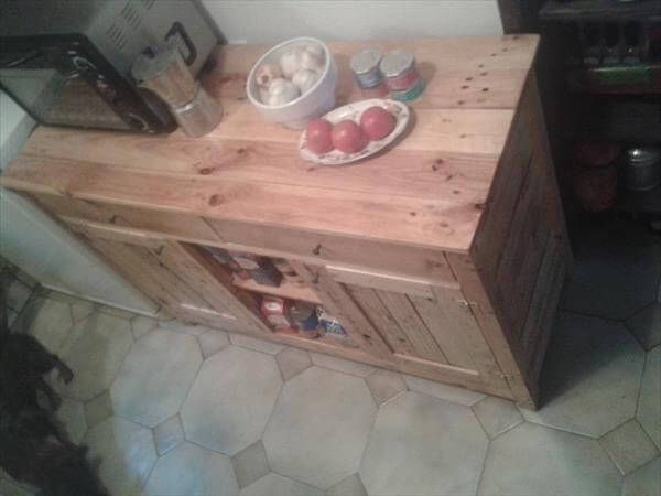 upcycled pallet cabinet