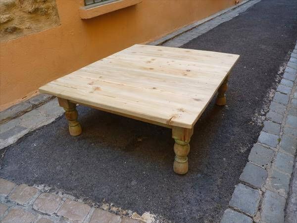 recycled wooden pallet coffee table