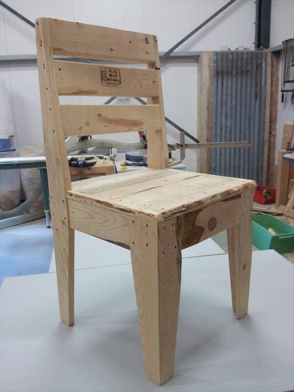 Diy Pallet Wood Chair