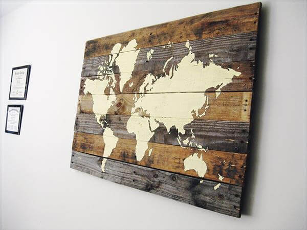 How To Make Pallet Wood Map