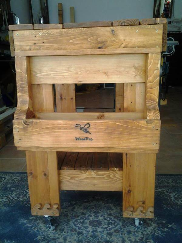 DIY Pallet Kitchen Island Table DIY Pallet Kitchen Island Table