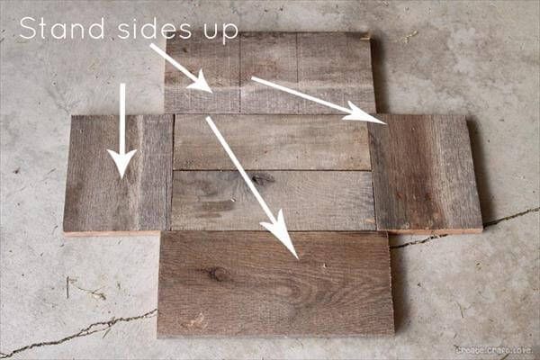 pallet wood plan to have a box shape