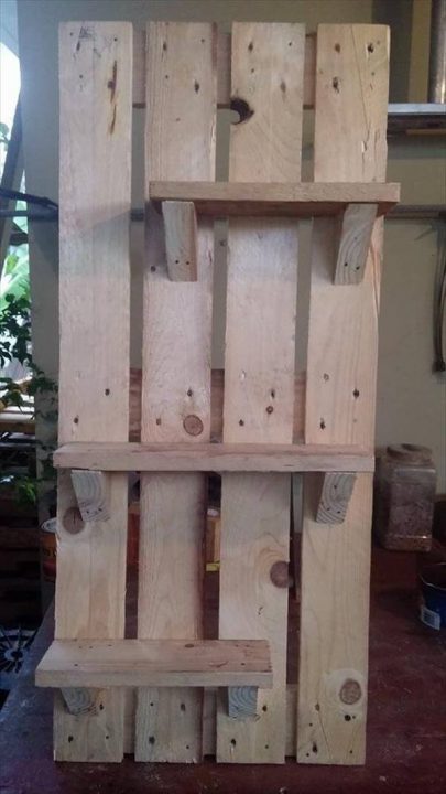 DIY Pallet Art Style Shelf