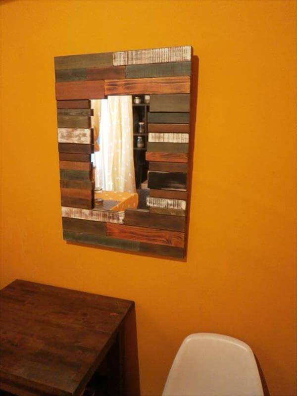 DIY Pallet Wall Mirror Ideas